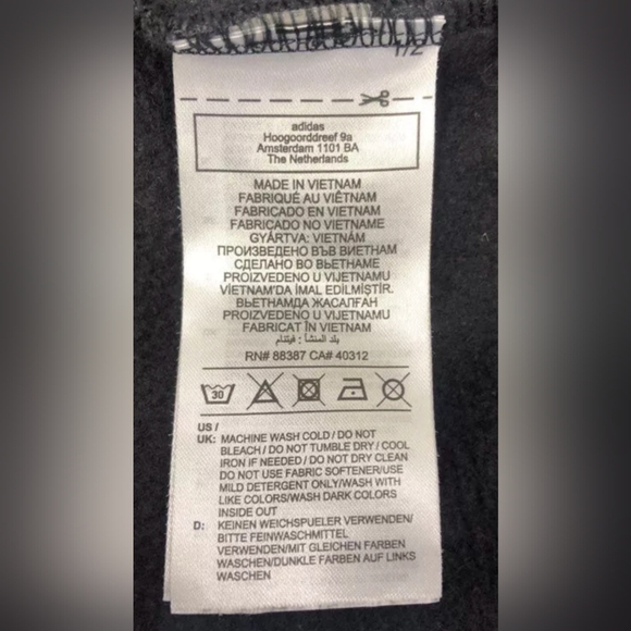 Adidas Sportswear Men's Graphic Black Sweatshirt Size M MSRP $65 - Picture 5 of 6